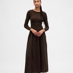 GAP Long Sleeve Dark Brown Dress
